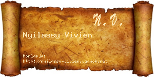 Nyilassy Vivien névjegykártya